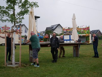 Schützenfest Aufbau 2025